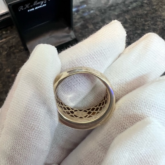 ๐ค๐XMAS SALEโGOLD-REAL 14KโฆWOMANS 14K GOLD PUFF PATTERNED RING๐คโค๏ธ๐๐๐๐ - Picture 4 of 11